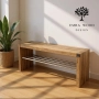 Ławka Na Buty Drewno Lite  RDD-11 Dąb  Rozmiary od 50 cm do 120 cm
